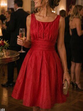 Anthropologie Plenty Frock Red Dress by Tracy Reese Party Cocktail Size 0